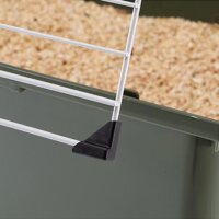 Ferplast Rabbit 120 Nyúl / Tengerimalac ketrec 118 x 58,5 x h 49,5 cm - Ezüst / Zöld