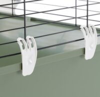 Ferplast Rabbit 120 Nyúl / Tengerimalac ketrec 118 x 58,5 x h 49,5 cm - Ezüst / Zöld