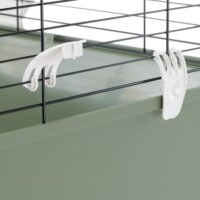 Ferplast Rabbit 120 Nyúl / Tengerimalac ketrec 118 x 58,5 x h 49,5 cm - Ezüst / Zöld