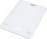 Adler AD 3177wb Digitális konyhai mérleg - Fekete / Fehér