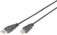 Digitus AK-300105-050-S USB-A Apa - USB-B Apa 2.0 Adatkábel 5m - Fekete