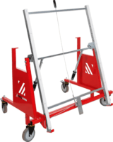 Holzmann PW3025KIPP Panelszállító kocsi max 150 kg - Piros/Ezüst