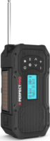 PerfectPro E-100 Napelemes dianmós FM rádió beépített lámpával - Fekete