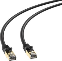 S-link MM-CAT7010 S/FTP Cat7 RJ45 Patch kábel 10m - Fekete