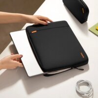 tomtoc Defender-A13 Premium 13" Laptop Tok Sleeve + kiegészítő táska - Fekete