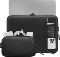 tomtoc Defender-A13 Premium 16" Laptop Tok Sleeve + kiegészítő táska - Fekete