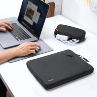 tomtoc Defender-A13 Premium 16" Laptop Tok Sleeve + kiegészítő táska - Fekete