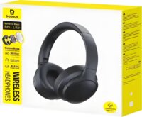Baseus Bass BH1 Lite Bluetooth vagy Vezetékes Fejhallgató Headset - Fekete