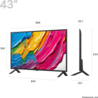 LG 43" 43QNED80A6A 16:9 4K UltraHD QNED Smart Google TV