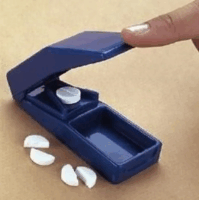 Sundo 24410 Műanyag Gyógyszer tabletta vágó eszköz - Kék