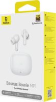 Baseus Bowie MP1 TWS Bluetooth Fülhallgató Headset Töltőtokban - Fehér