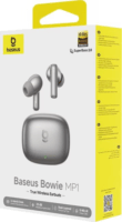 Baseus Bowie MP1 TWS Bluetooth Fülhallgató Headset Töltőtokban - Titán