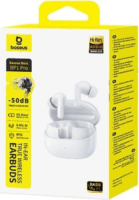 Baseus Bass BP1 Pro TWS Bluetooth Fülhallgató Headset Töltőtokban - Fehér