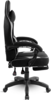 Spirit of Gamer RAVEN Gamer Szék Lábtartóval - Fekete