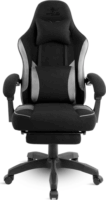 Spirit of Gamer RAVEN Gamer Szék Lábtartóval - Fekete