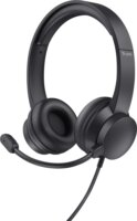 Trust HS-201 USB-A Call Center Sztereo Headset - Fekete