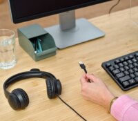 Trust HS-201 USB-A Call Center Sztereo Headset - Fekete