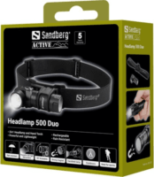 Sandberg 421-35 Akkus LED Forgatható / Átalakítható Fejlámpa 500 Lumen - Fekete