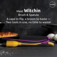 Ototo OT2230 Witchin Spatula szett 2 darabos - Lila / Sárga