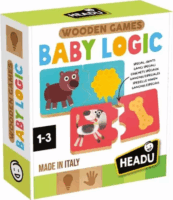 Headu Párosítsd össze! - 12 darabos Bébi fa logikai játék