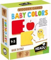Headu Montessori Fa oktatójáték babáknak - Színek
