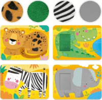 Headu Taktilis fejlesztő puzzle - Vadállatok