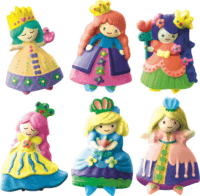 Creative Kids 9 darabos Hercegnő/Sütemény gipszkiöntő és kifestő szett - Többféle