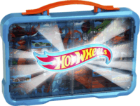 Theo Klein 2408 Hot Wheels Gyűjtői vitrin lámpával 54db járműhöz
