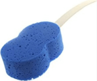 Hátmosó szivacs hajlékony nyéllel - Fehér / Kék