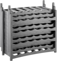 Rotho Műanyag 6 részes bortartó állvány - Szürke