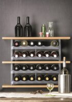 Rotho Műanyag 6 részes bortartó állvány - Szürke