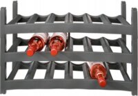 Rotho Műanyag 6 részes bortartó állvány - Szürke