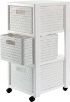 Rotho Country 3 fiókos fürdőszobai polc 71,2 x 32,5 x 37,5 cm - Fehér