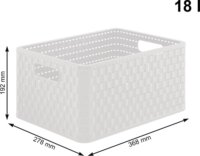 Rotho Country 3 fiókos fürdőszobai polc 71,2 x 32,5 x 37,5 cm - Fehér