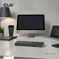 Club 3D CSV-2540 Univerzális USB-C Notebook Dokkoló Állomás 100 Watt