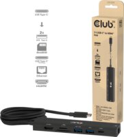 Club 3D CSV-2555 Univerzális USB-C Notebook Dokkoló Állomás 140 Watt