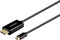 Savio CL-191 USB-C - HDMI Átalakító Adapter 2m - Fekete