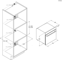Candy CA6 NP3T3EHTB Beépíthető Elektromos Sütő - Fekete