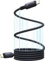 Baseus PicoGo USB-C apa - USB-C apa 2.0 Mágneses Adat és Gyorstöltő kábel 240 Watt 1m - Fekete