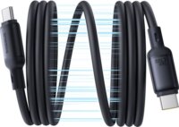 Baseus PicoGo USB-C apa - USB-C apa 2.0 Mágneses Adat és Gyorstöltő kábel 240 Watt 1m - Fekete