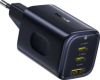 Baseus PicoGo AE11 USB-A / 2x USB-C Hálózati Gyorstöltő Adapter 67W - Fekete