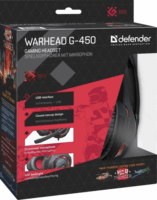 Defender Warhead G-450 Vezetékes Fejhallgató Headset - Fekete/Piros