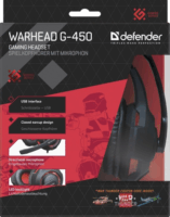 Defender Warhead G-450 Vezetékes Fejhallgató Headset - Fekete/Piros