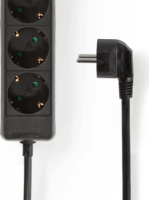 Nedis ESOC630F1BK Túlfeszültség védő elosztó 6 aljzatos 3m - Fekete