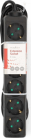 Nedis ESOC630F1BK Túlfeszültség védő elosztó 6 aljzatos 3m - Fekete