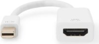 Digitus AK-340416-002-W Mini DisplayPort apa - HDMI 2.0 anya Átalakító Adapter 0.2m - Fehér