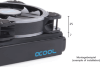 Alphacool 24830 120mm Ventillátor Szerelőkeret