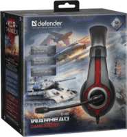 Defender Warhead G-185 Vezetékes Gamer Fejhallgató Headset - Fekete/Piros