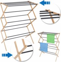 Promis Ancona SU113 Összecsukhato Ruhaszárító állvány 10m szárítófelülettel - Fekete/Barna