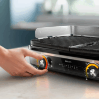 Philips HD6222/90 Elektromos Asztali Grillsütő 2400 Watt - Ezüst